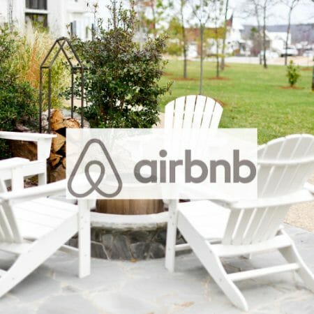 AirBnB over chairs